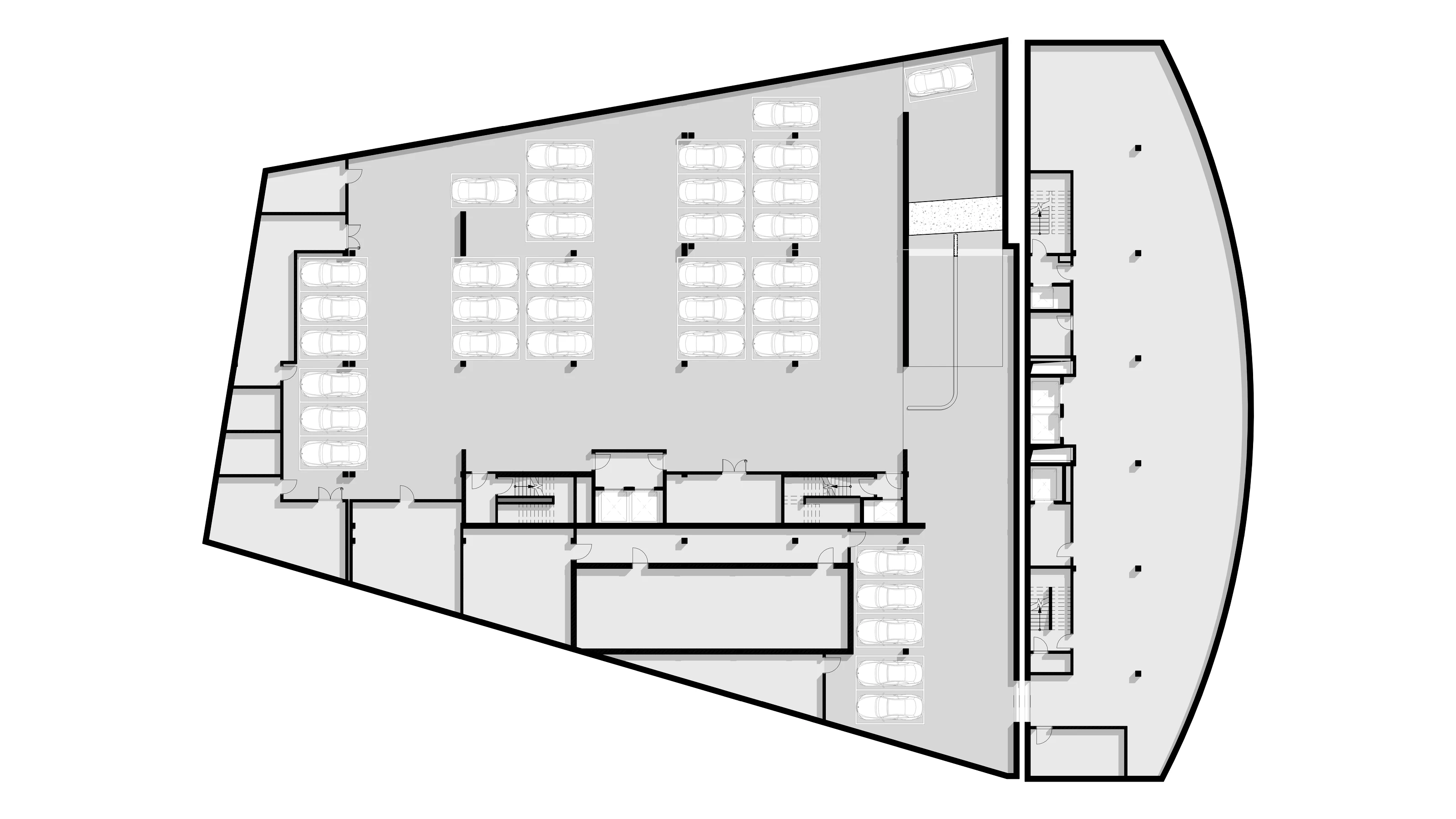 Lumetra Mixed-Use Building - Basement Floor Plan