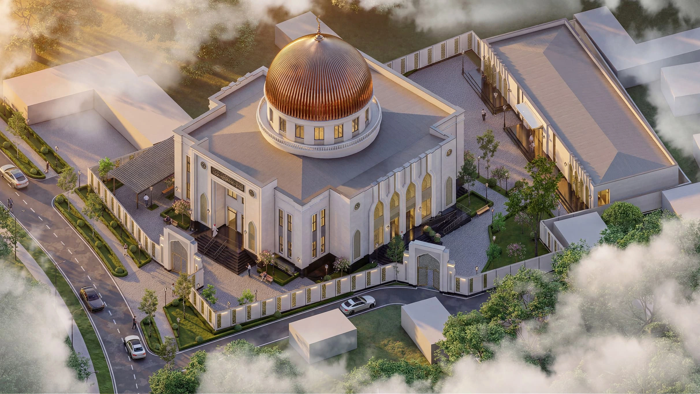 The mosque in Navoi city — view 7
