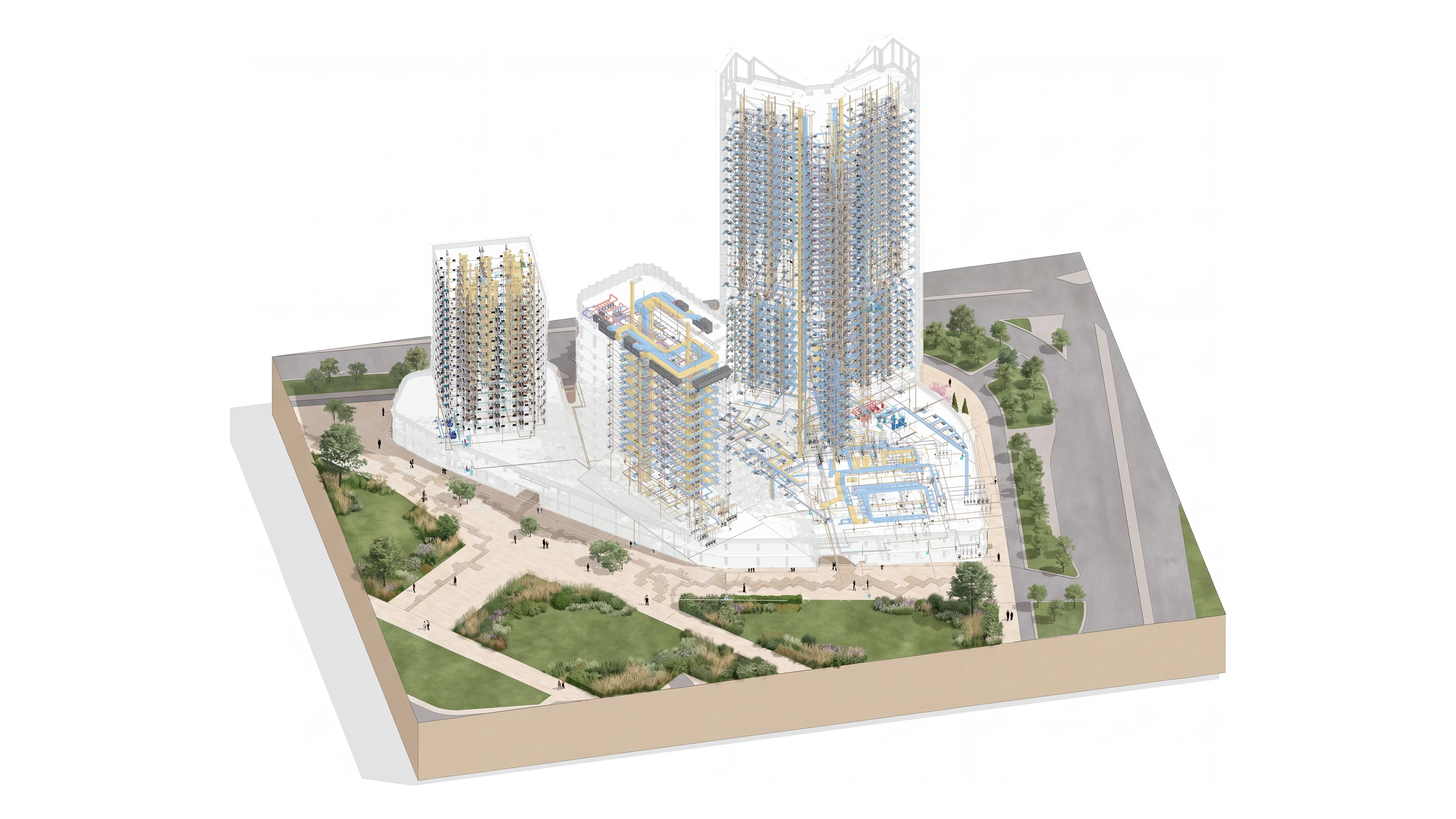 Chorsu Mixed-Use Complex - BIM Model - HVAC and Plumbing