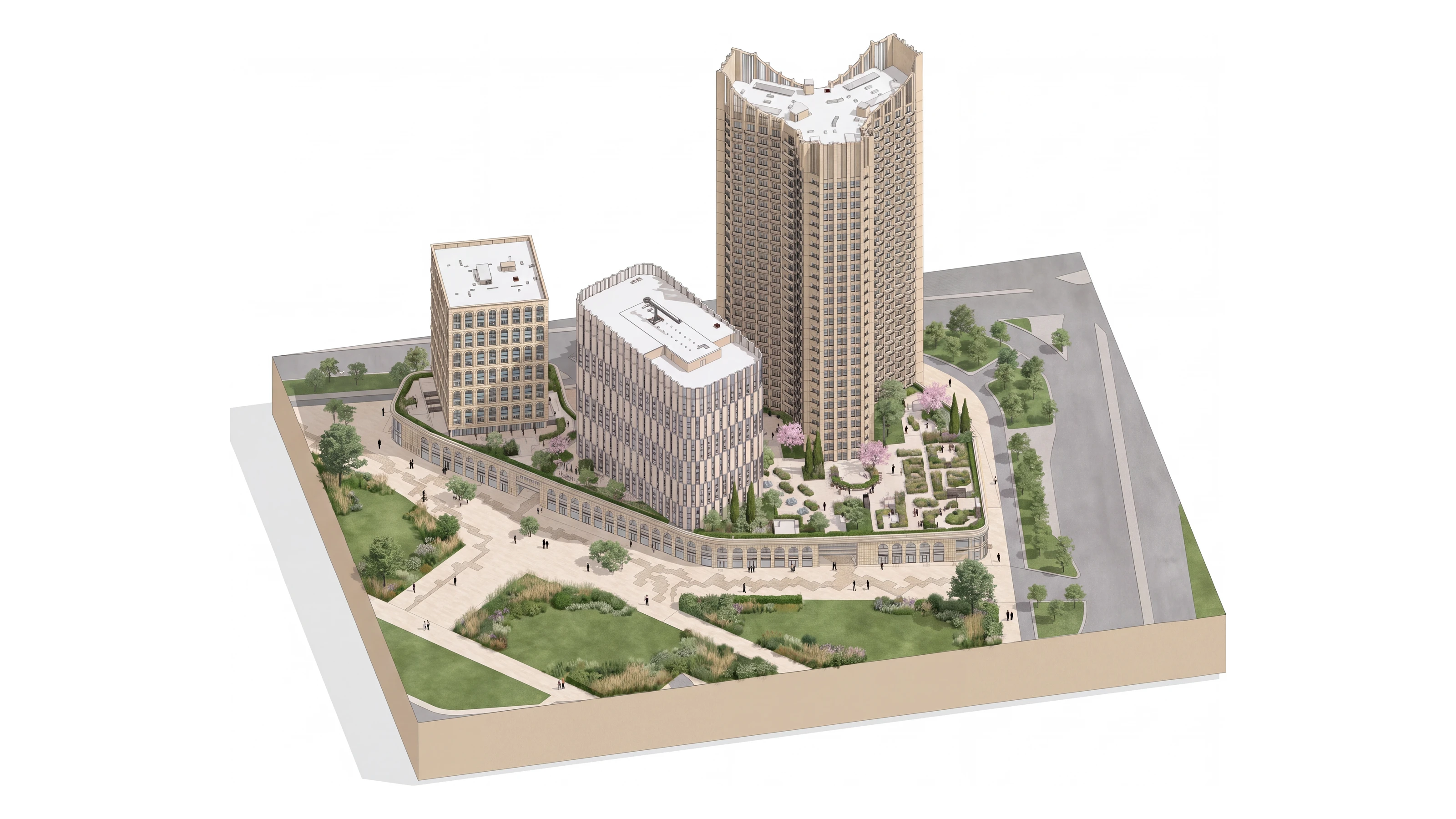 Chorsu Mixed-Use Complex - BIM Model - Architecture