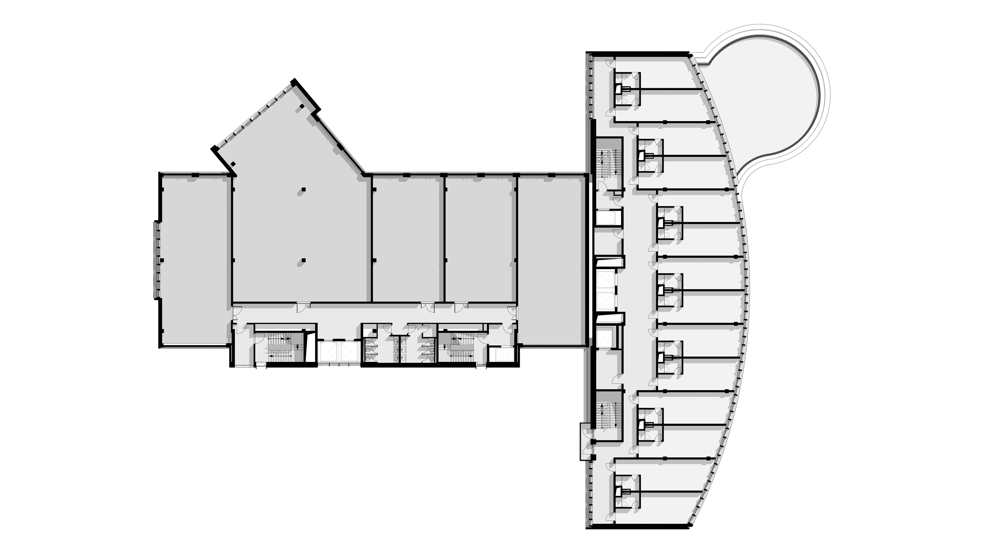 Lumetra Mixed-Use Building - Typical Floor Plan, Floors 2-9
