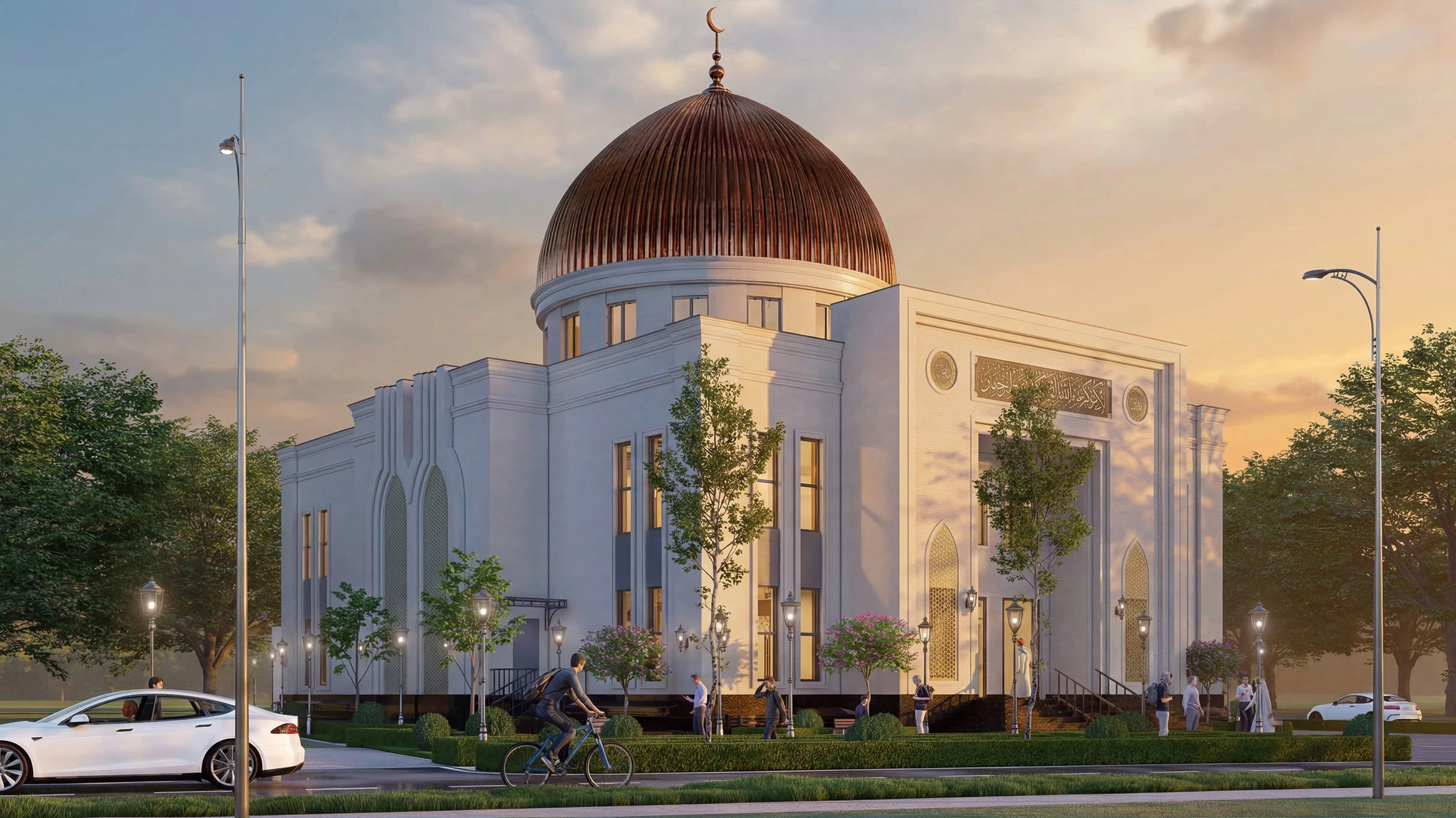 The mosque in Navoi city — view 3