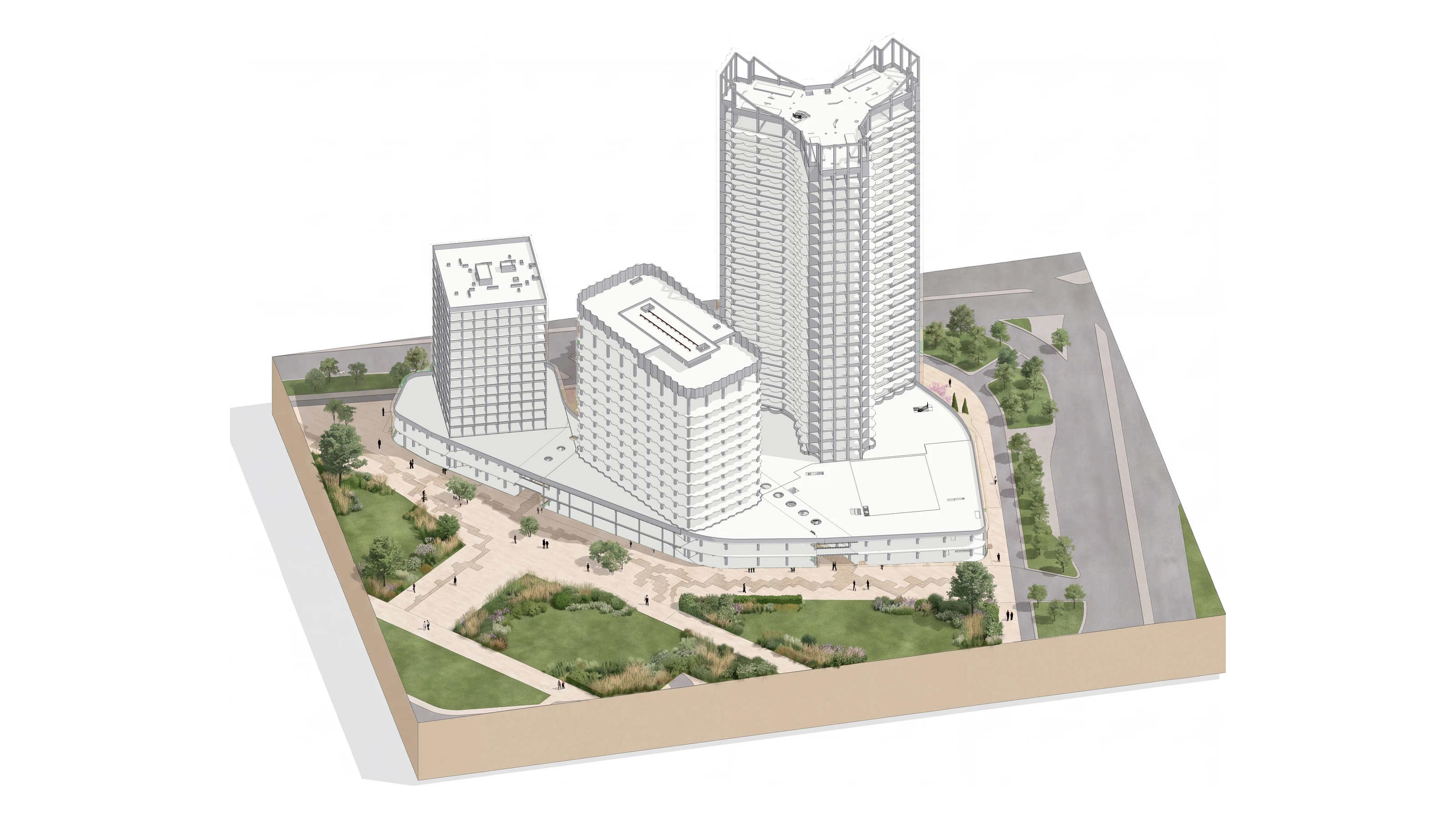 Chorsu Mixed-Use Complex - BIM Model - Structure