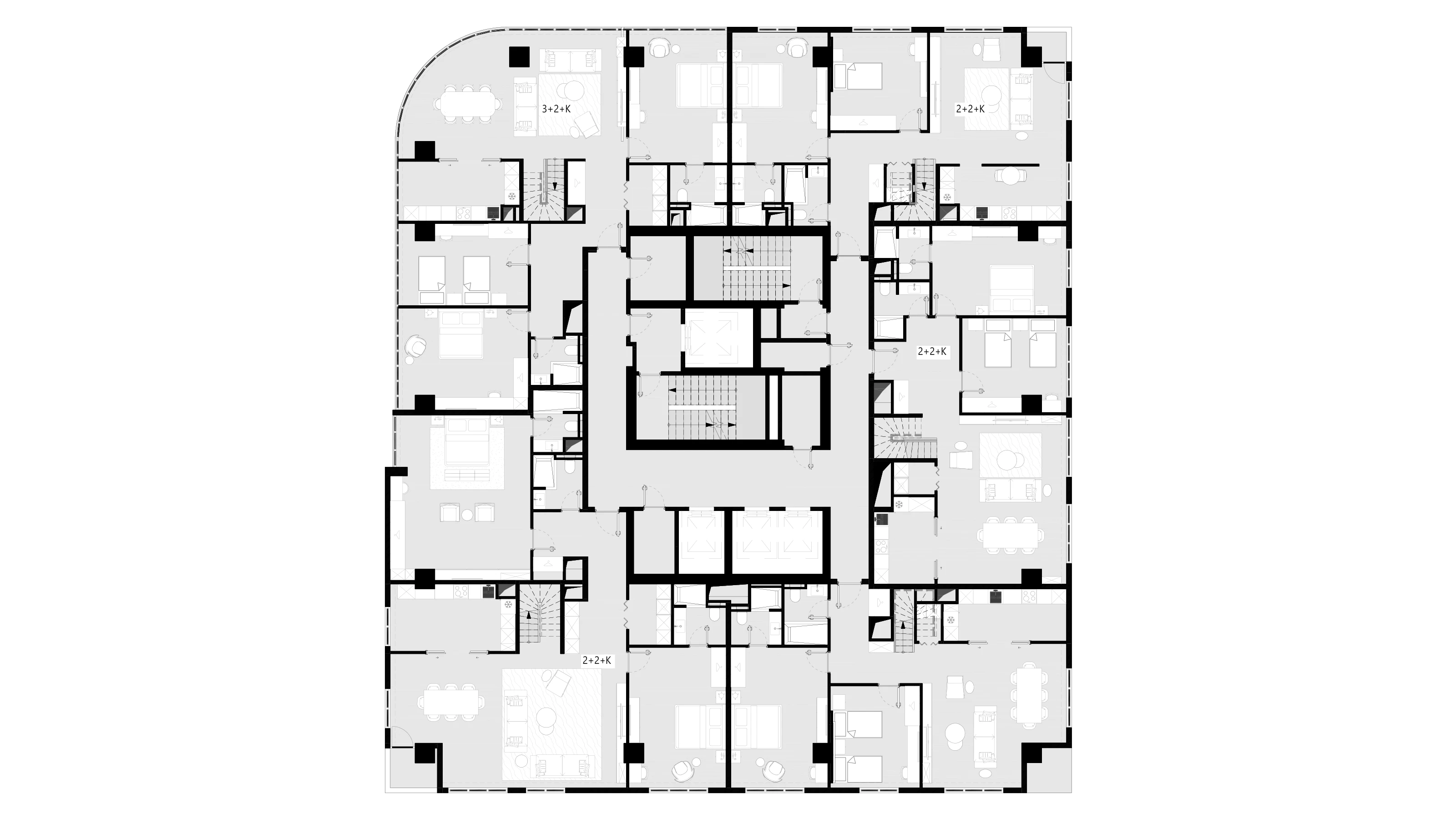 Wyndham Hotel - Typical Floor Plan